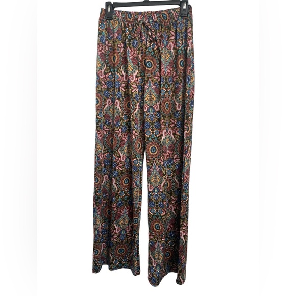 Love Ryan Pants - love Ryan Multicolor Dress Stretch Pants Wide Leg Sz(M)